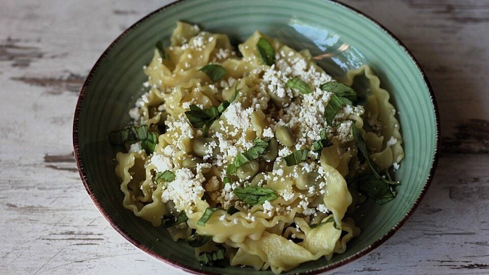 Tripoline mit dicken Bohnen und Ricotta von McMoe