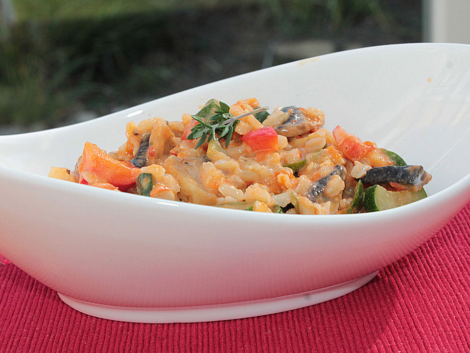 Reissalat mit Zucchini und Champignons von patty89| Chefkoch
