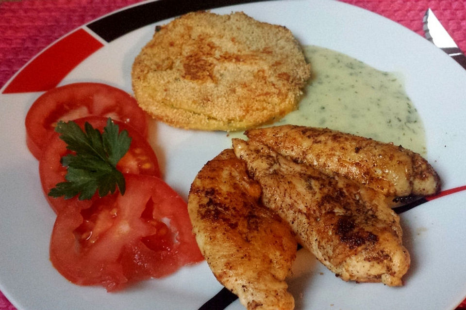 Gebratene Hähncheninnenfilets