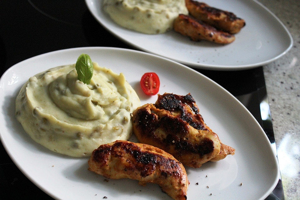 Gebratene Hähncheninnenfilets