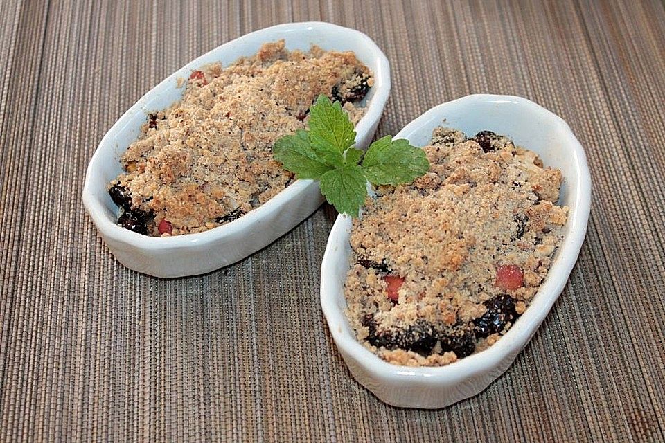 Cranberry-Apfel-Crumble