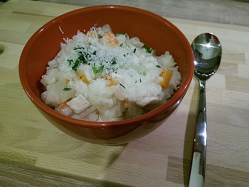 Risotto aus frischer Hühnerbrühe von Namödine| Chefkoch