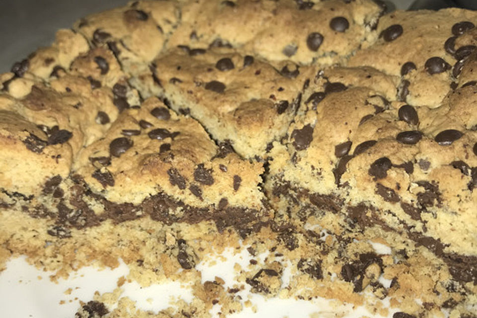 Nutella-Cookie-Kuchen