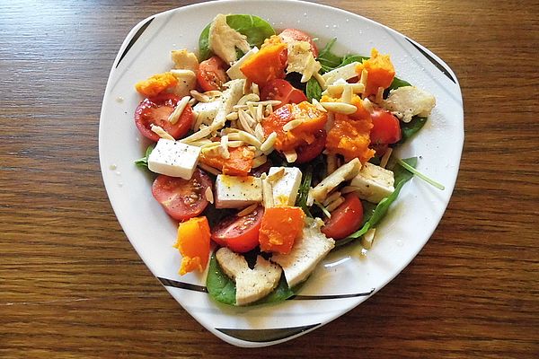 Spinatsalat mit Feta und Kürbis von KochMaus667 | Chefkoch