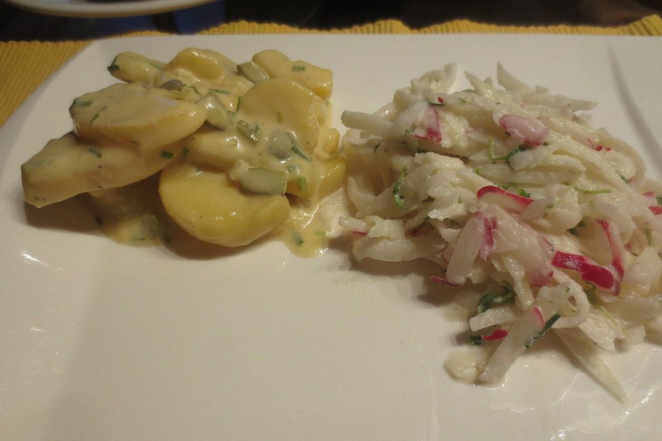 Kohlrabi-Radieschen-Salat