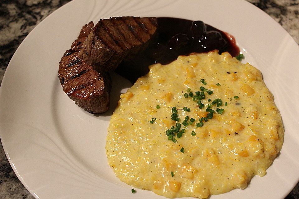 Polenta mit Kürbis und Vanille