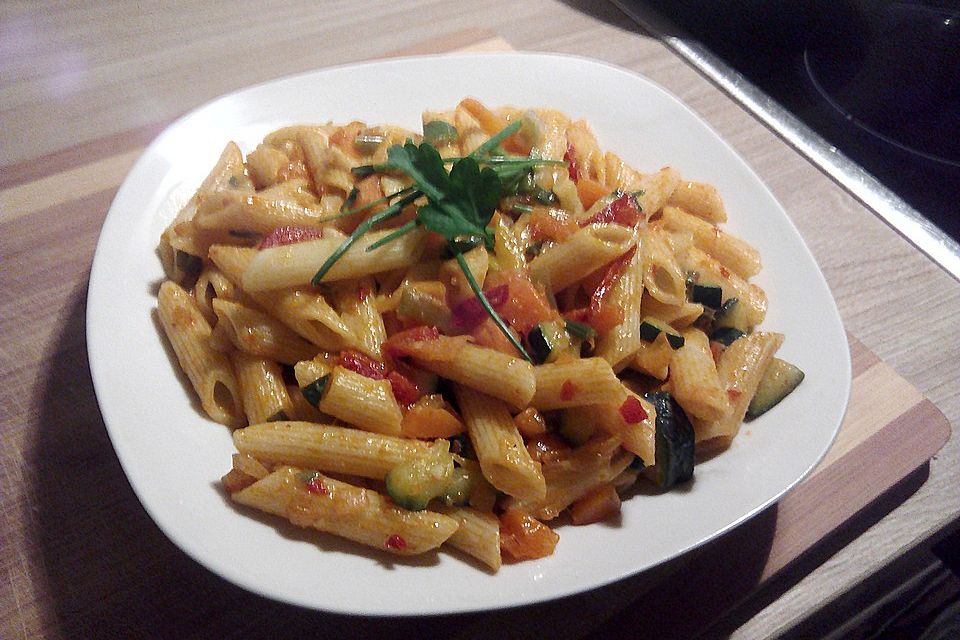 Penne mit Gemüse