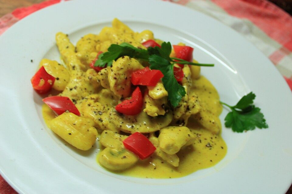 Gnocchi-Champignon-Hähnchenpfanne