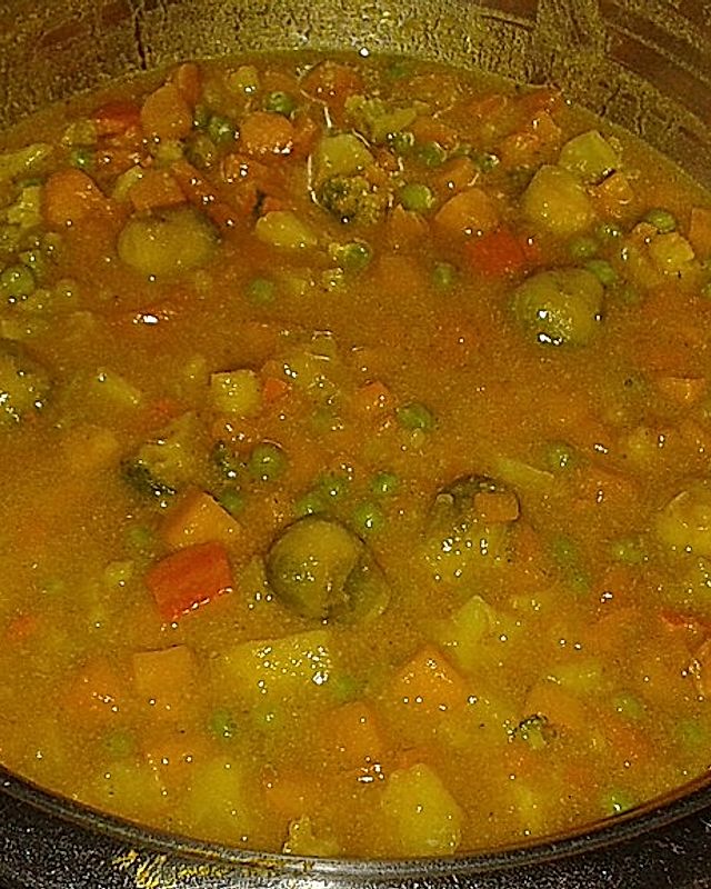 Kürbis-Curry in Kokosmilch