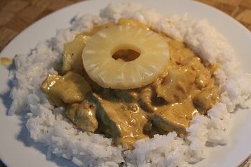 Curry-Hawaii-Geschnetzeltes
