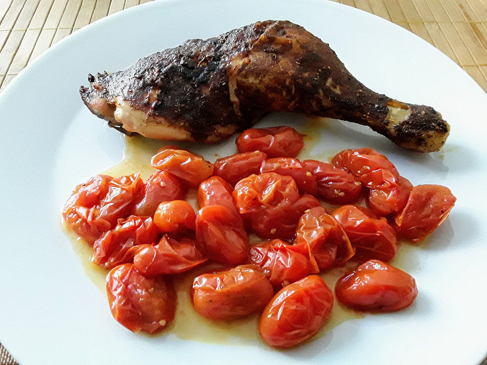 Hähnchenschenkel mit Tomaten von Mocki15| Chefkoch