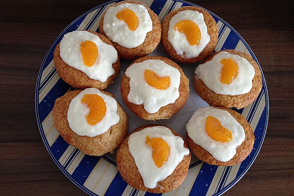 Mandarinen-Mascarpone-Muffins mit Kokos