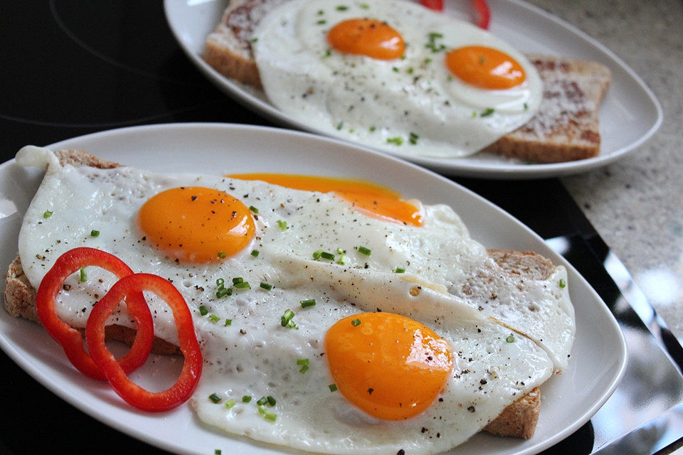 Bayrisches Spiegeleibrot