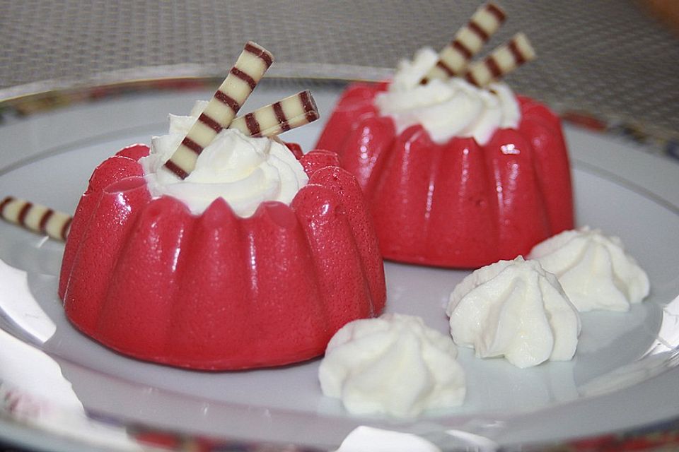 Himbeer-Sahne-Pudding