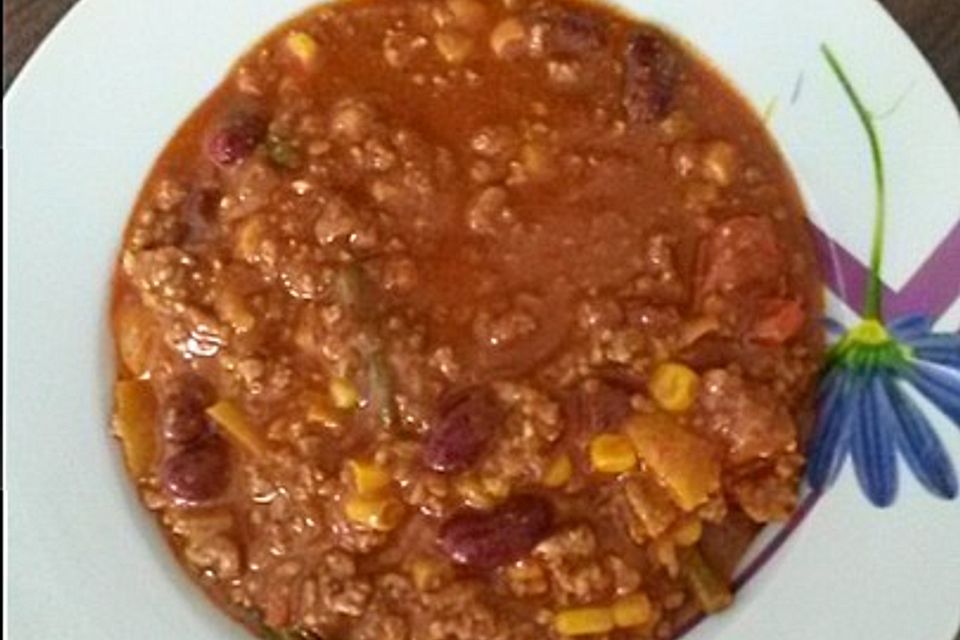 Chili Con Carne mit Brechbohnen