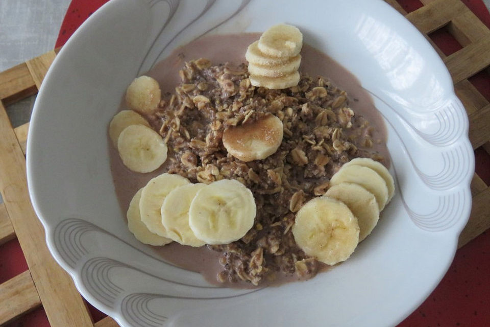 Schoko-Bananen-Oatmeal