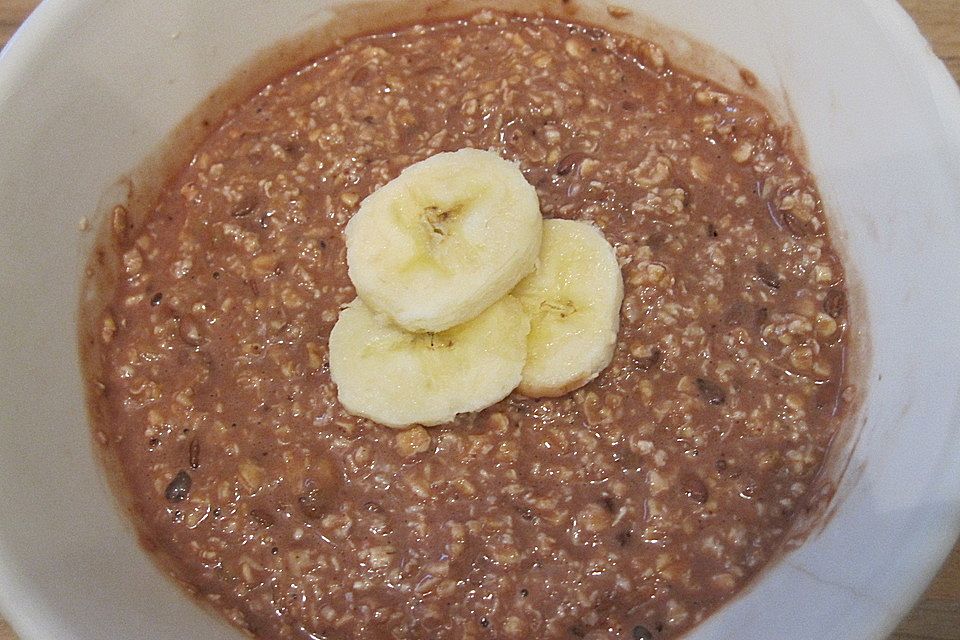 Schoko-Bananen-Oatmeal