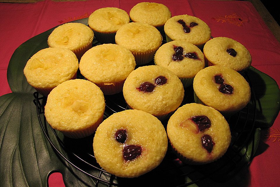 Ananasjoghurt-Kokos-Muffins oder Cakes