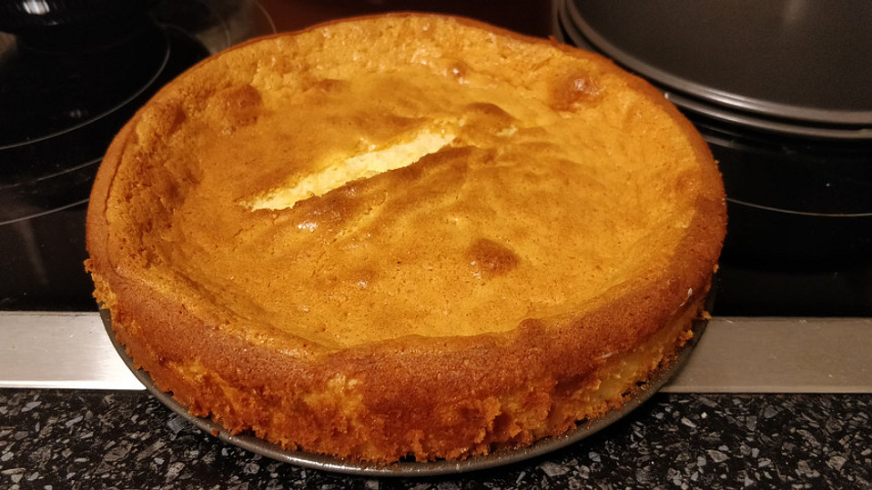 Zarter Käsekuchen aus nur drei Zutaten von TillsMama Zarter Käsekuchen aus nur drei Zutaten von TillsMama