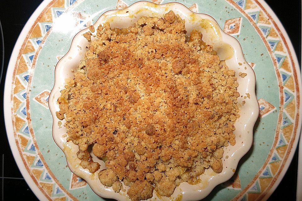 Apfel Crumble im Tarte-Förmchen