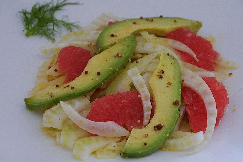 Fenchelsalat mit Avocado und Grapefruit