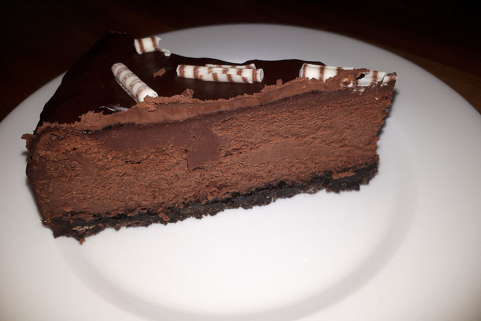 Chocolate Cheesecake mit Oreo-Boden