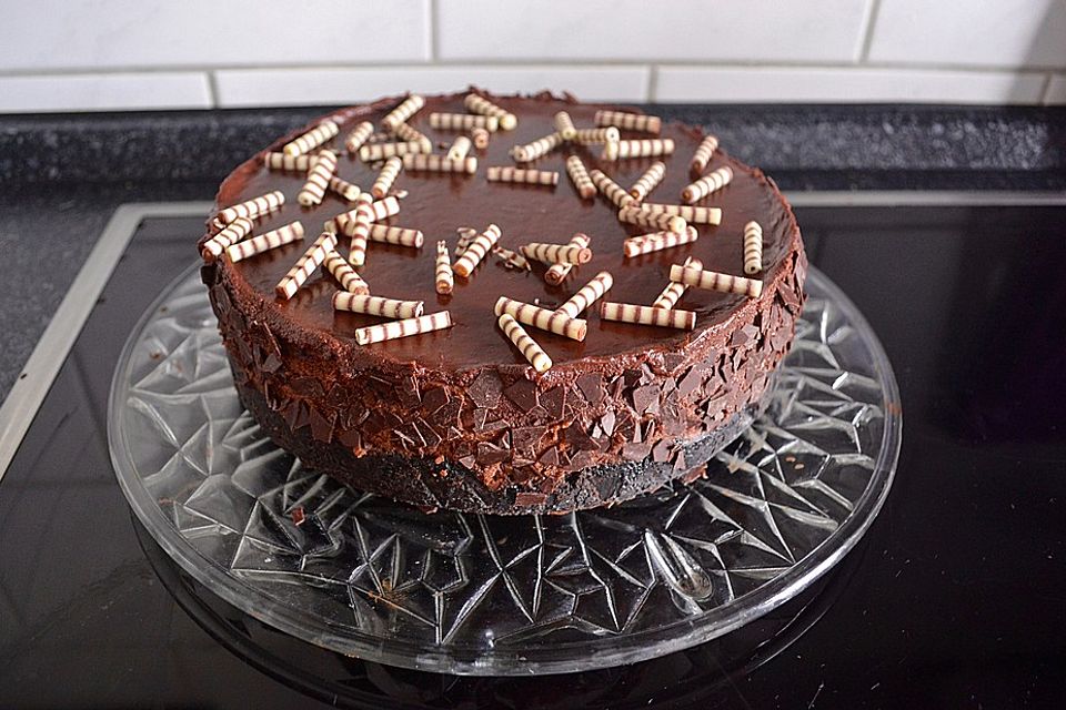 Chocolate Cheesecake mit Oreo-Boden