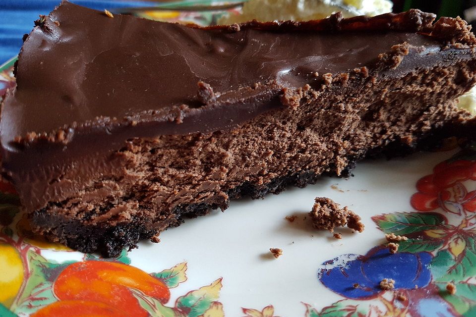 Chocolate Cheesecake mit Oreo-Boden