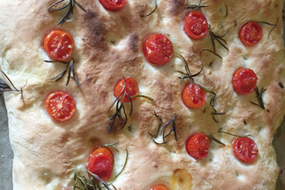 Selbstgemachtes Italienisches Focaccia Brot