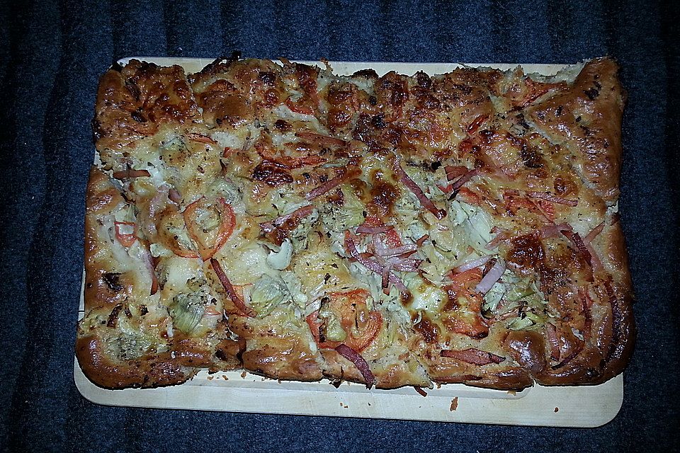 Selbstgemachtes Italienisches Focaccia Brot