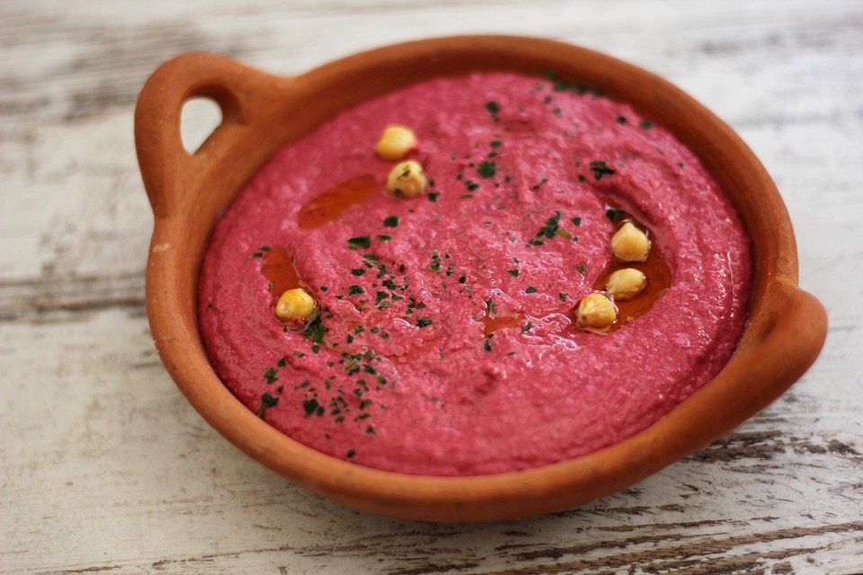 Gerösteter Rote Bete-Hummus