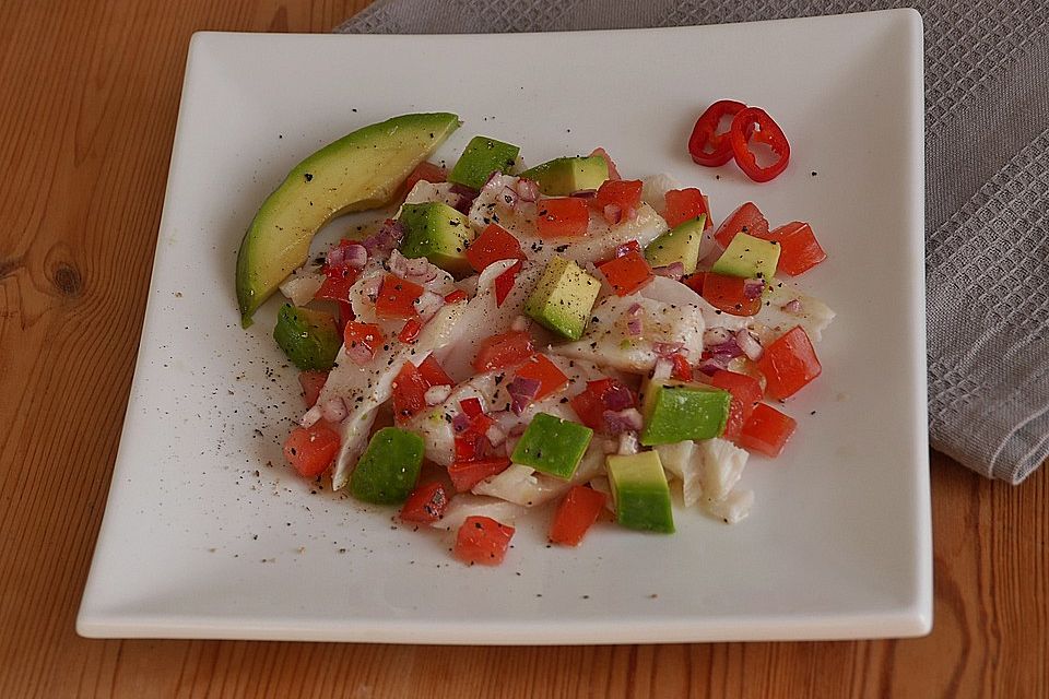 Kabeljau-Avocado-Salat