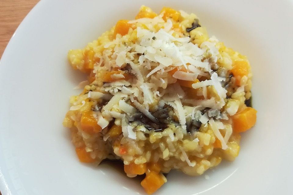 Kürbis-Birnen-Risotto