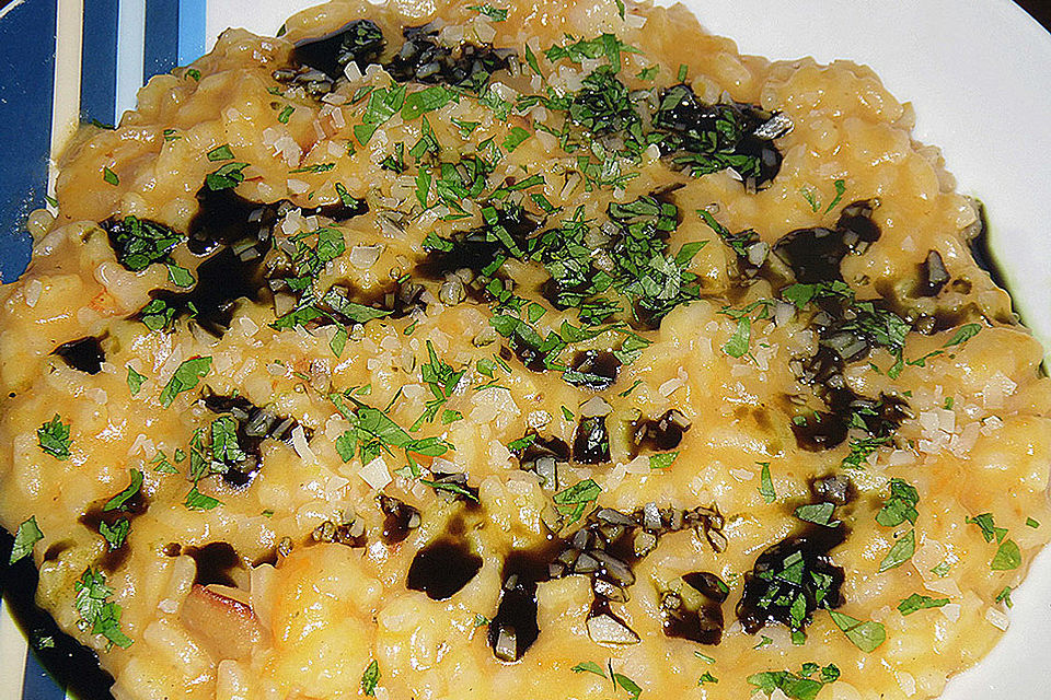 Kürbis-Birnen-Risotto