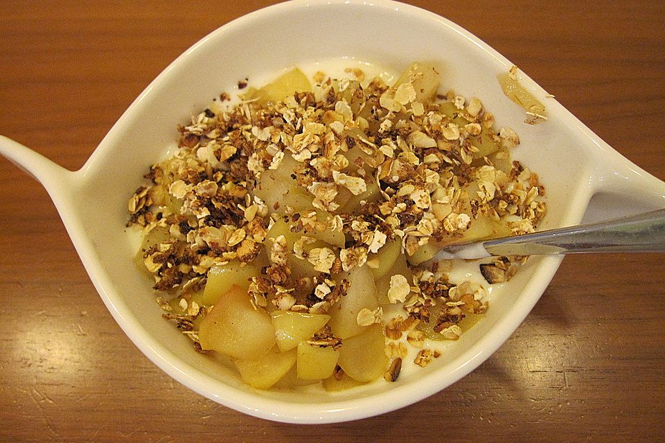 Gesundes und schnelles Crunchy Müsli