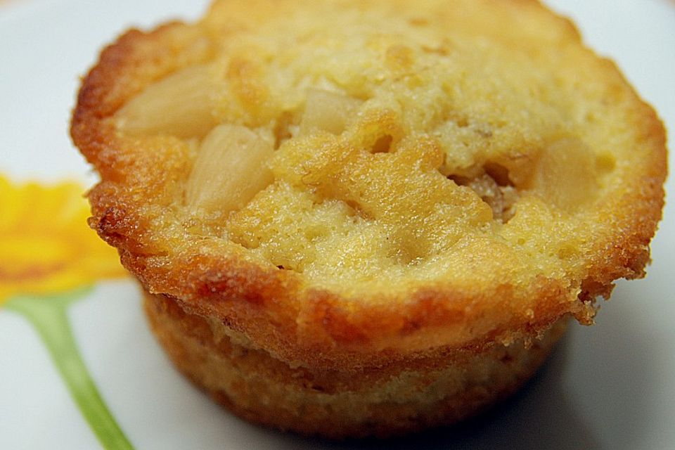 Bananenmuffins mit Walnuss - Topping