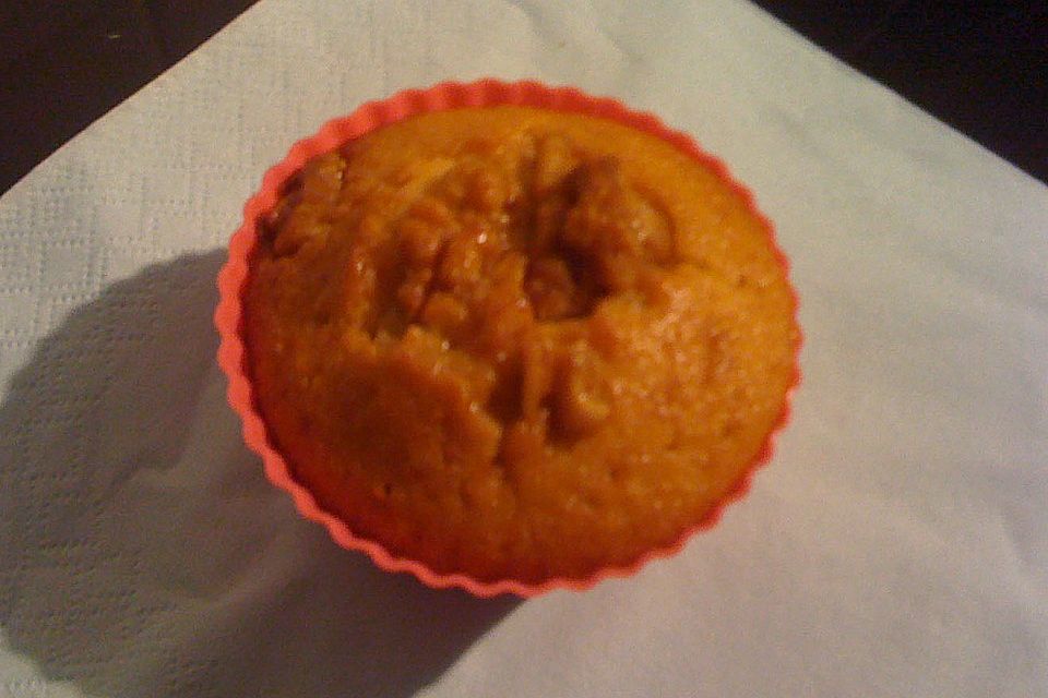 Bananenmuffins mit Walnuss - Topping