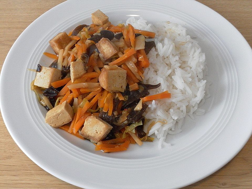 Gebratener Tofu mit Gemüse von krauti58| Chefkoch