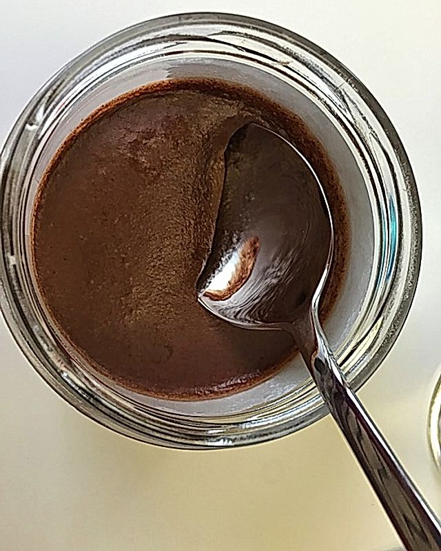 Cleaner leichter Schokoladenpudding