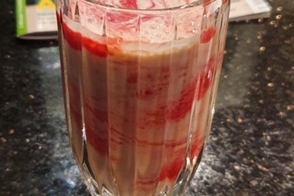 Frozen Pfirsich-Himbeer Smoothie