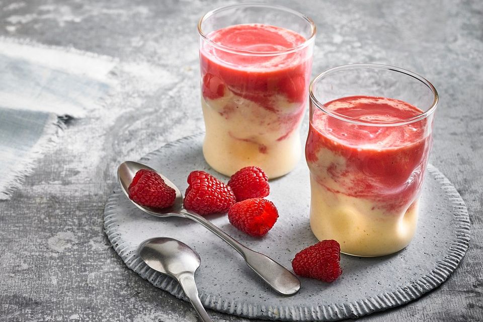 Frozen Pfirsich-Himbeer Smoothie