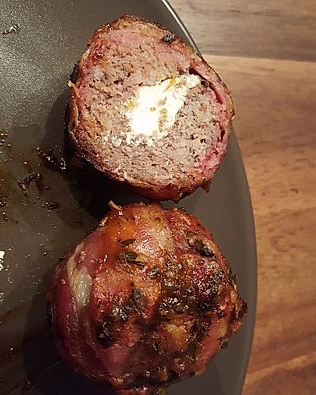 Bifteki Bacon Balls vom Smoker