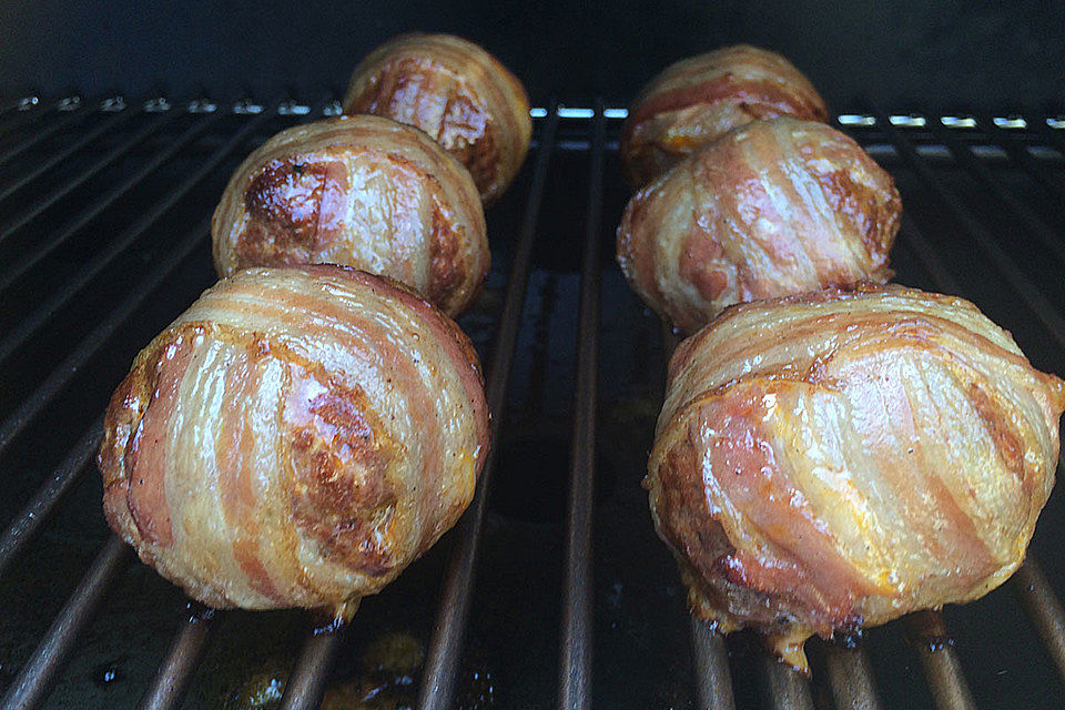 Bifteki Bacon Balls vom Smoker