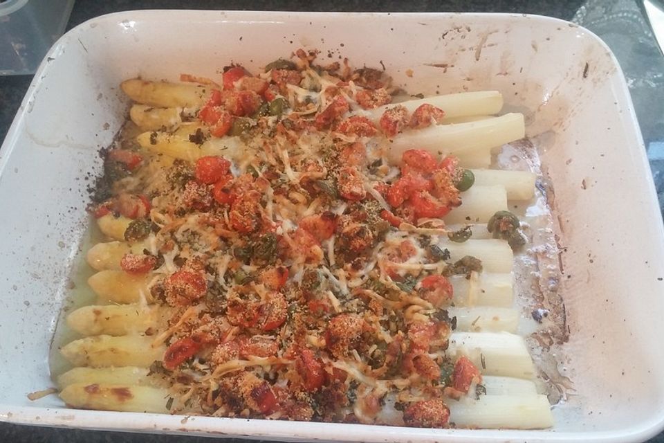 Spargel mit Parmesan-Kruste