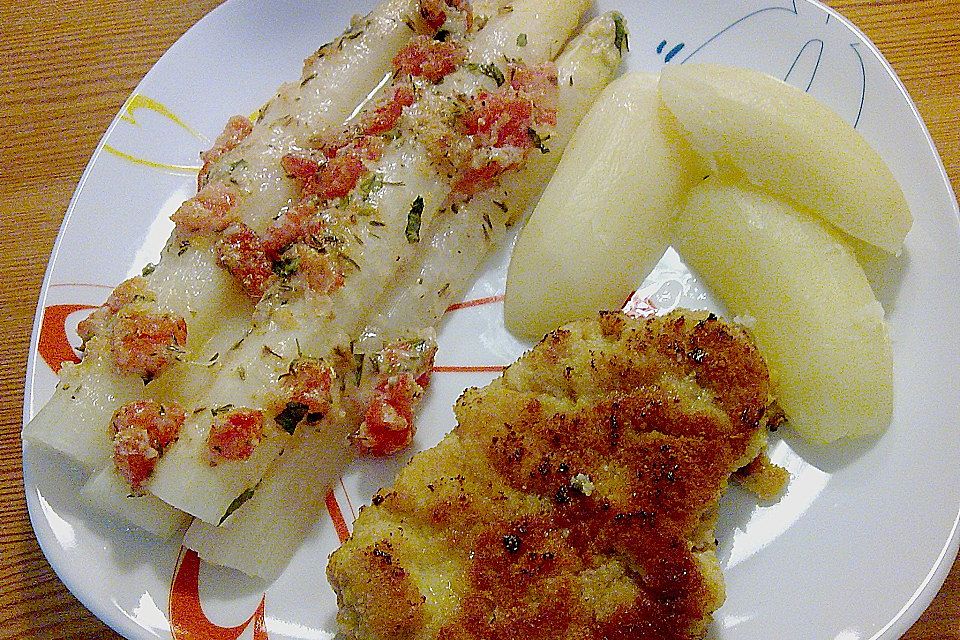 Spargel mit Parmesan-Kruste