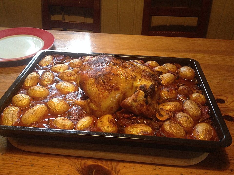 Hühnchen auf rustikalem Tomatengemüse von Lenchen52| Chefkoch