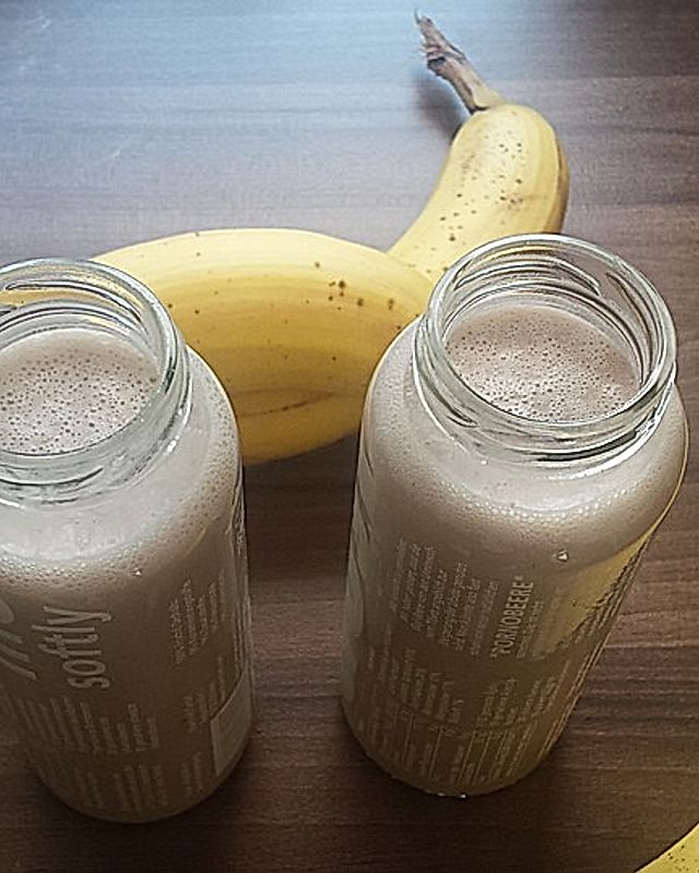 Erdnussbutter-Bananen-Shake