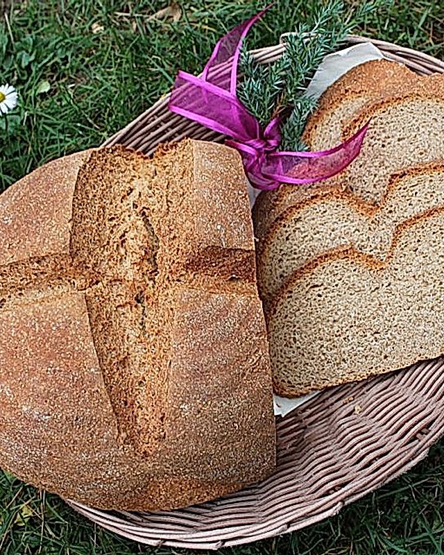 Vollkorn-Kefir-Brot mit Sauerteig und Amarant