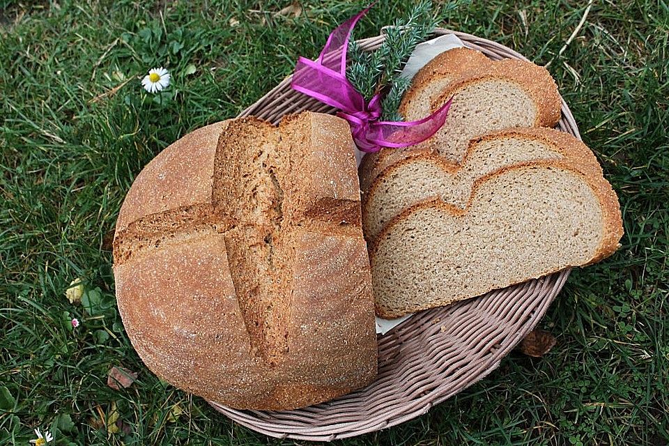 Vollkorn-Kefir-Brot mit Sauerteig und Amarant