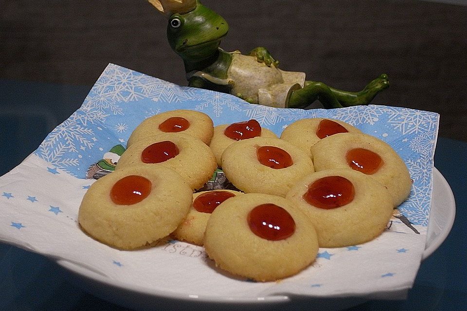 Urmelis Cheesecake-Engelsaugen mit Erdbeerfüllung